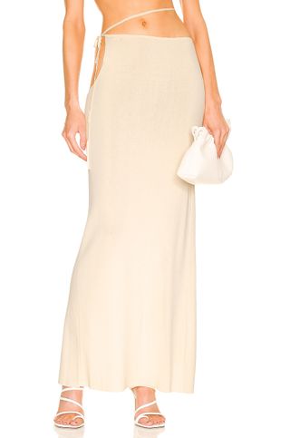 Aya Muse + Ancona Wrap Skirt in Butter Cream