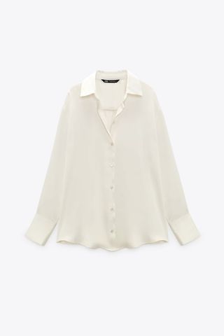 Zara + Basic Satin Shirt