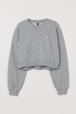 H&M + Crop Sweatshirt
