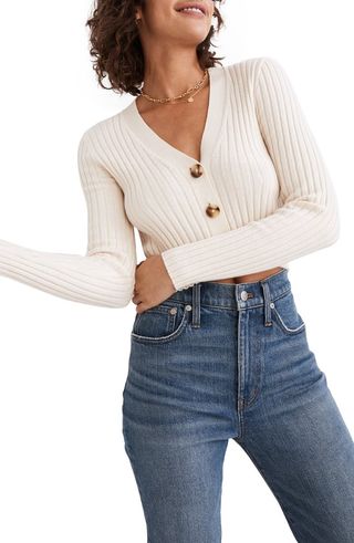 Madewell + Brenville Crop Cardigan Sweater