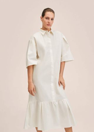 Mango + Oversized Cotton Shirt Dress