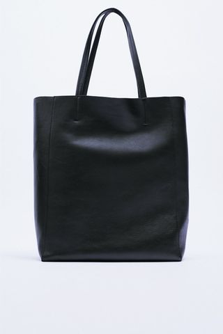 ZARA + Everyday Leather Tote Bag