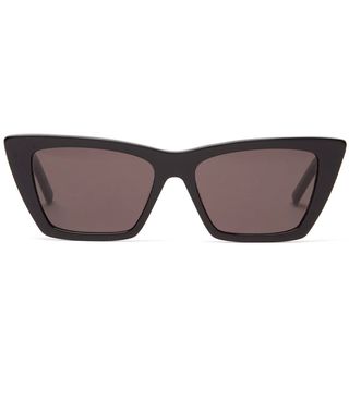 Saint Laurent + Mica Cat-Eye Acetate Sunglasses