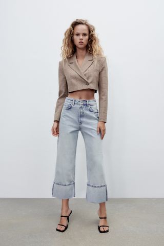 Zara + Mid Rise Loose Jeans