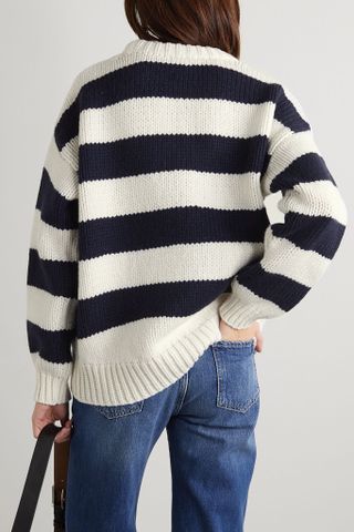 Frame + Oversized Striped Merino Wool Sweater