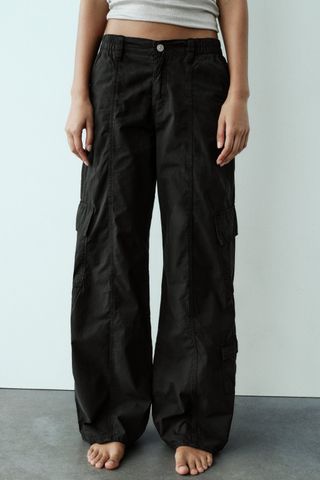 Zara + Parachute Pants