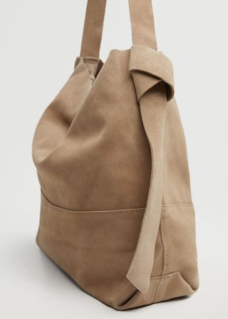 Mango + Leather Bucket Bag