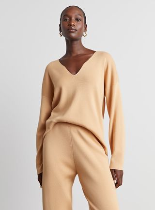 Who What Wear Collection + Millie Deep-V Sweater