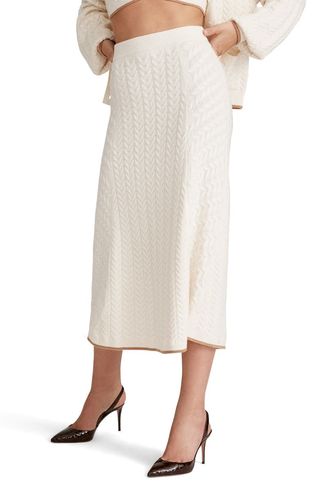 Favorite Daughter + The Lauren Cable Knit Skirt