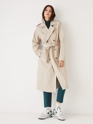 Frank and Oak + The Kapok Trench Coat in Feather Grey