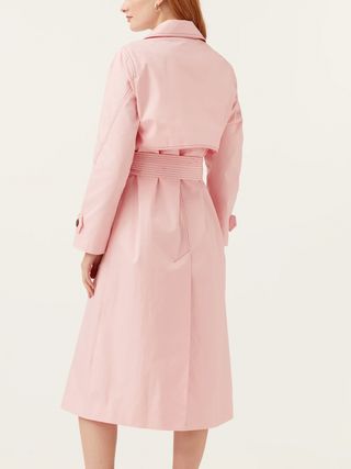 Mirla Beane + Pink Trench Coat