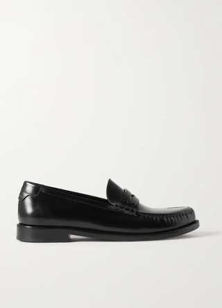 Saint Laurent + Logo-Embellished Leather Loafers