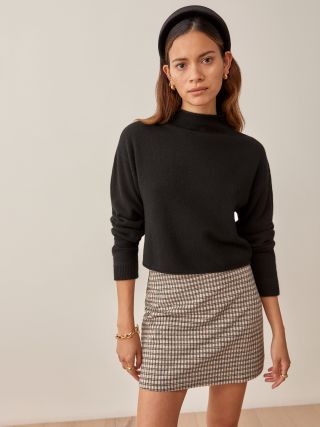 Reformation + Cropped Cashmere Turtle