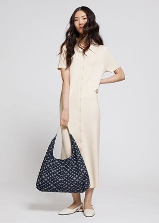 & Other Stories + Fitted Midi Buttoned Shirt Dress