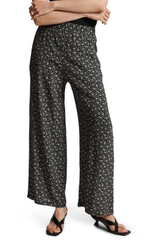 & Other Stories + Floral Print Wide Leg Pants