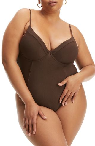Good American + Show Off Underwire One-Piece Swimsuit