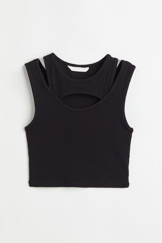 H&M + Double-Layered Crop Top