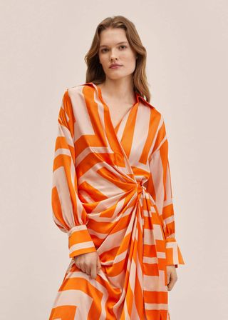Mango + Oversized Striped Dress