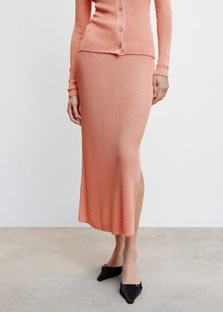 Mango + Cable Knit Skirt
