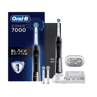 Oral-B + Genius 7000 SmartSeries Black Electronic Power Rechargeable Toothbrush