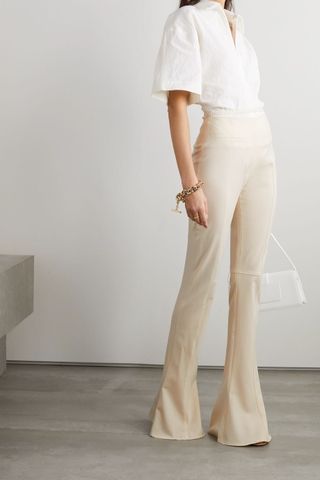 Jacquemus + Tangelo Pleated Flared Pants