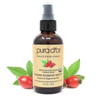 Pura D'Or + 100% Pure Cold-Pressed Organic Rosehip Seed Oil