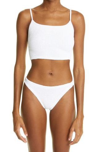 Hunza G + Crinkle Two-Piece Swimsuit