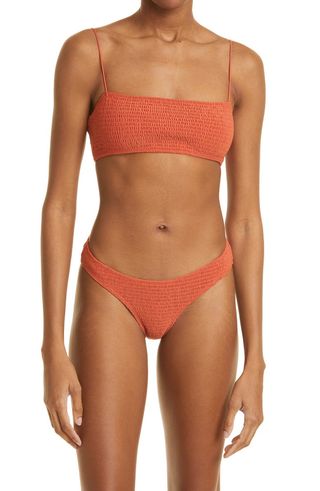 Totême + Smocked Bikini Top