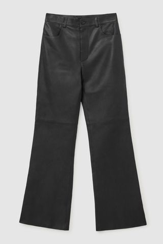 COS + Flared Leather Trousers