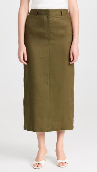 Reformation + Gia Linen Skirt