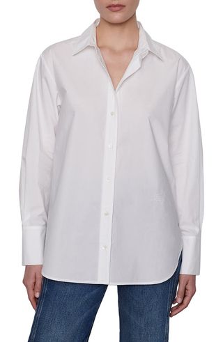 Frame + The Oversize Organic Cotton Button-Up Shirt