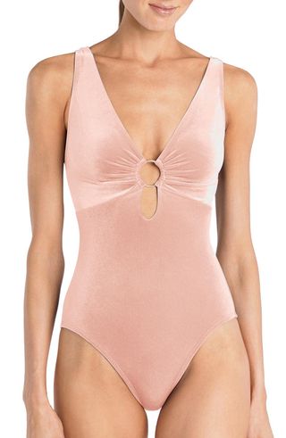 Robin Piccone + Roxy Cutout One-Piece Swimsuit