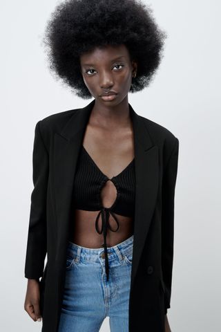 Zara + Oversized Double Breasted Jacket