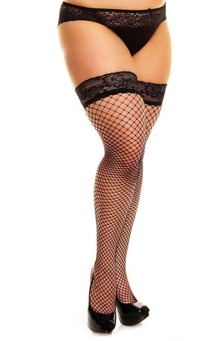 Glamory Hosiery + Fishnet Stay-Put Stockings