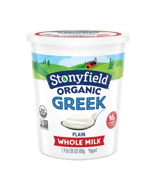Stonyfield + Organic Greek Whole Milk Yogurt, Plain