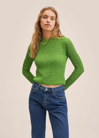Mango + Ribbed Knit Sweater