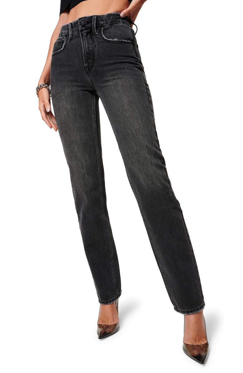 Good American + Good '90s Icon Straight Leg Jeans