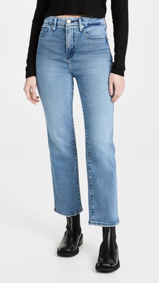 Good American + Good Curve Straight Jeans