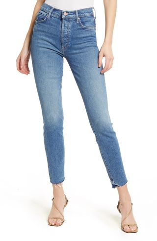 Mother + The Stunner High Waist Ankle Skinny Jeans