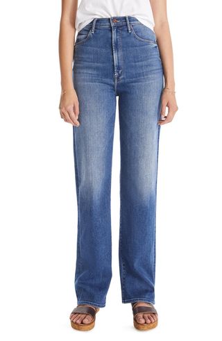 Mother + Tunnel Vision High Waist Straight Leg Jeans