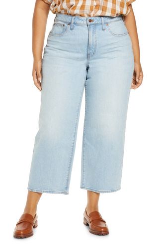 Madewell + The Perfect Vintage Wide Leg Crop Jean