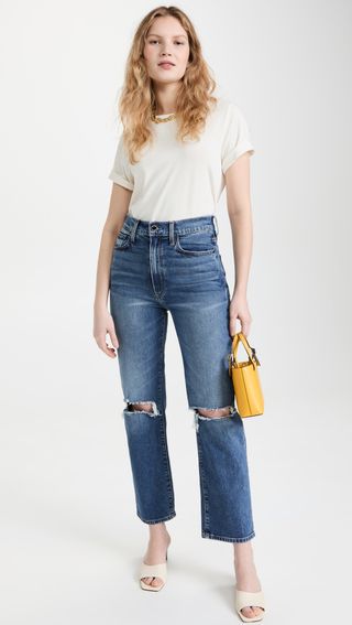 Le Jean + Mia Relaxed Straight Jeans