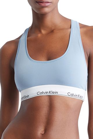 Calvin Klein + Modern Cotton Collection Cotton Blend Racerback Bralette