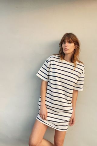 Zara + Striped Dress