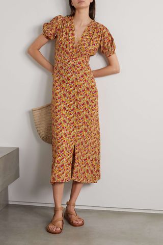 Faithfull the Brand + Bellavista Floral-Print Crepe Midi Dress