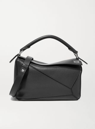 Loewe + Puzzle Small Textured-Leather Shoulder Bag