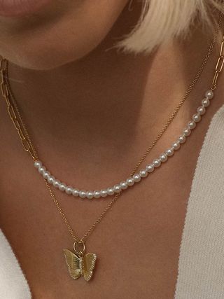 Adornmonde + Harper Pearl Necklace