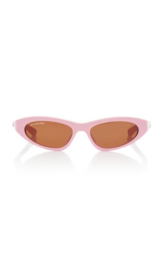 Balenciaga + Twisted Cat-Eye Acetate Sunglasses