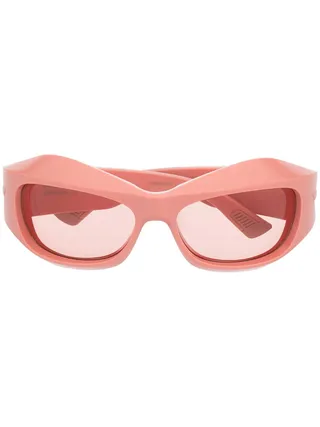 Bottega Veneta + Oval Frame Sunglasses