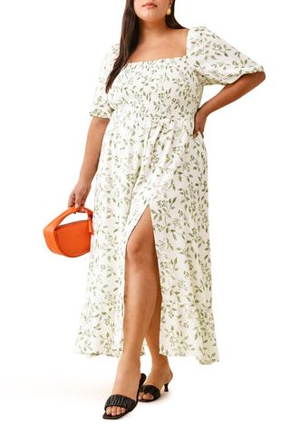 Reformation + Meadow Floral Dress